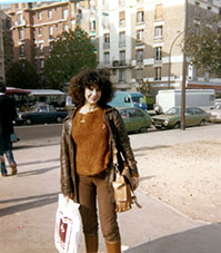 Η Λήδα στο Montreuil του Παρισιού, τον Ιανουάριο του 1978