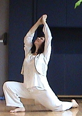 Leda Shantala in a yoga pose